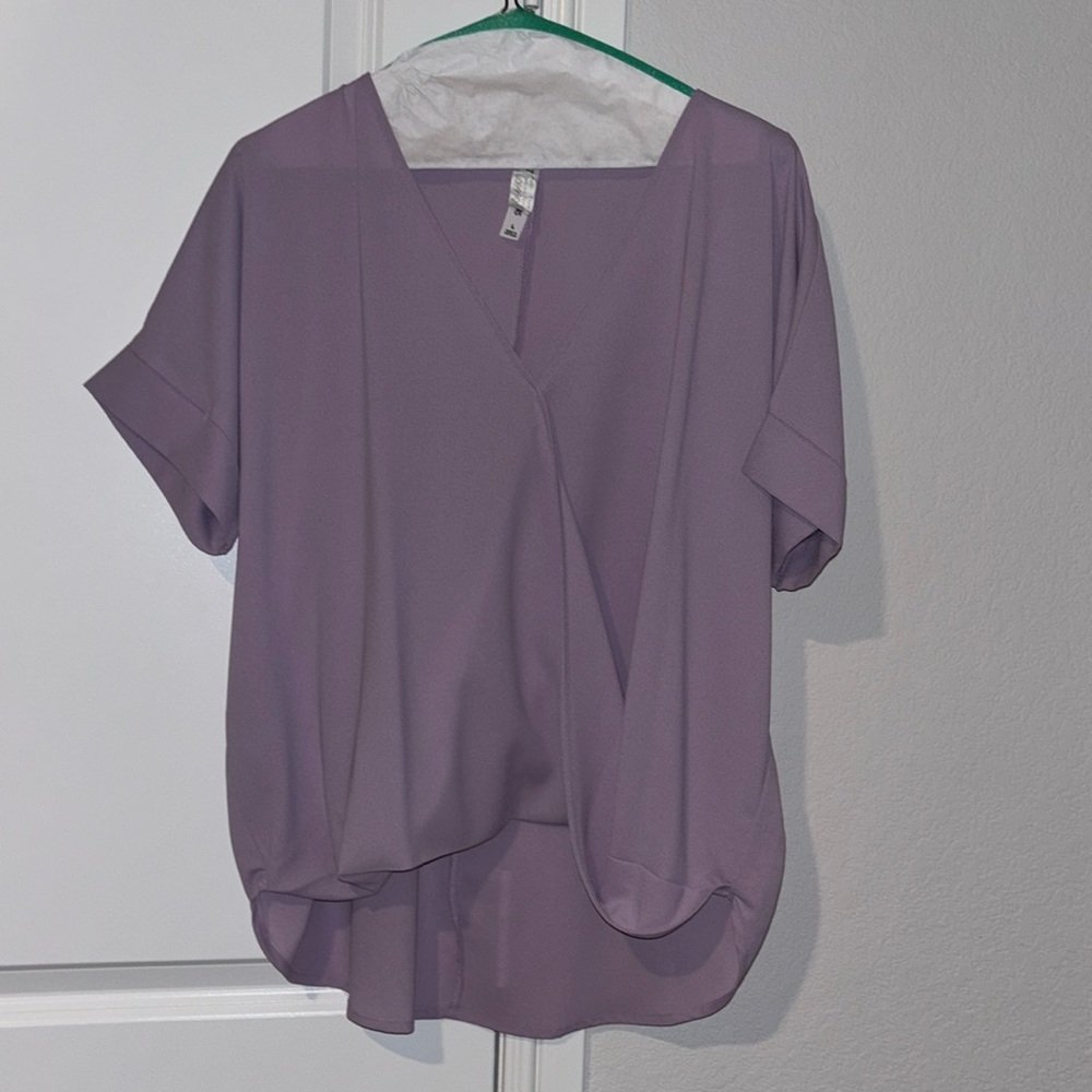 Zenana Lilac Lavender Purple Blouse